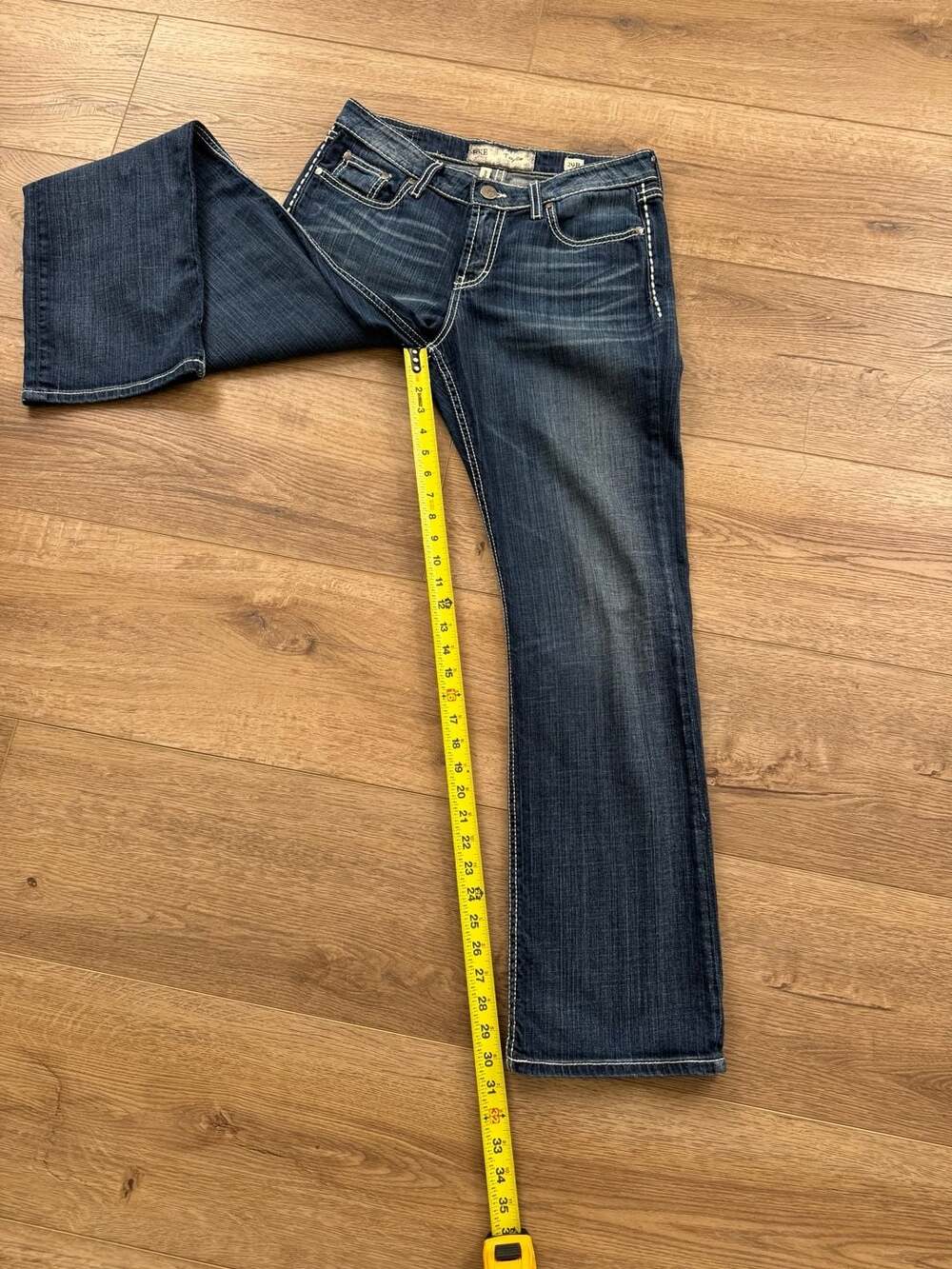 BKE Taylor Bootcut Jeans Women’s 29R Dark Wash Stretch Mid Rise Classic Denim - Picture 11 of 16